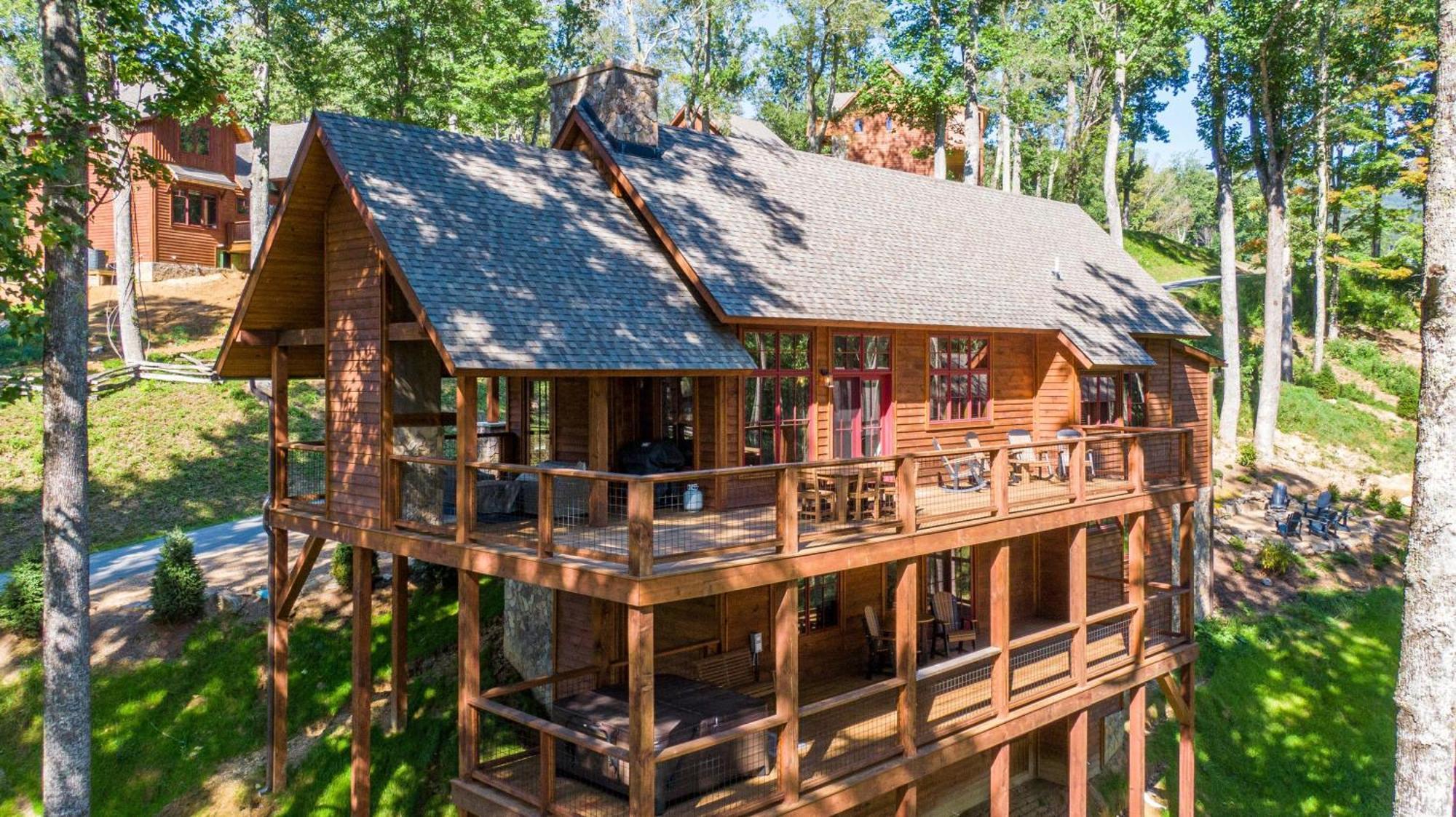 Great Bear Cabin At Eagles Nest Villa Banner Elk Exterior photo